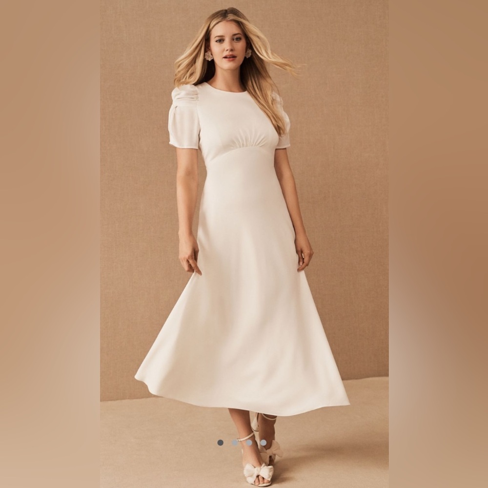 Anthropologie BHLDN Leyden Elegant Ivory dress New w/o tags